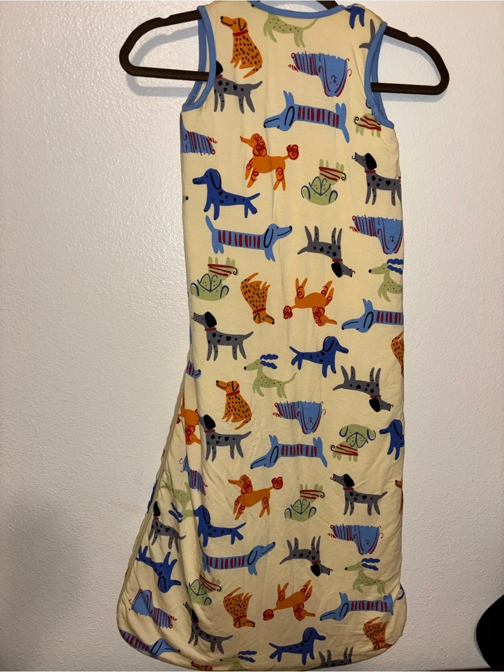 Reshinee Baby Sleep Sack in Cream with Colorful Dog Print NWOT